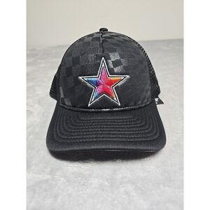 Dallas Cowboys New Era Gradient 9FORTY Snapback Hat - Black Checkered New
